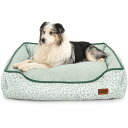 ペットベッド 猫用 犬用ベッド ボックスベッド 寝床 通年タイプ リバーシブルクッション付き 洗える 柔らかい ふわふわ 中小型犬/猫用 通年 オールシーズン おしゃれ