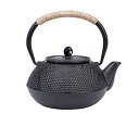鉄瓶 やかん おしゃれ ホーローなし 茶こし付き ティーポット 鉄分補給 直火 健康 お土産 プレゼント (600ml)