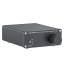 Fosi Audio V1.0 オーディオアンプ2チャンネル ステレオHiFiデジタルアンプ パワーアンプ TPA3116ミニ クラスDアンプ 50 W*2 ホームスピーカー用(電源付き) (黒色)
