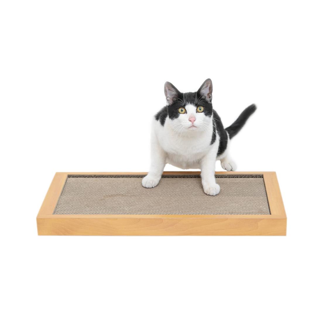 ペットプロ ゴミが出にくいつめとぎダブル 高密度 高耐久 猫 爪研ぎ 段ボール ナチュラル