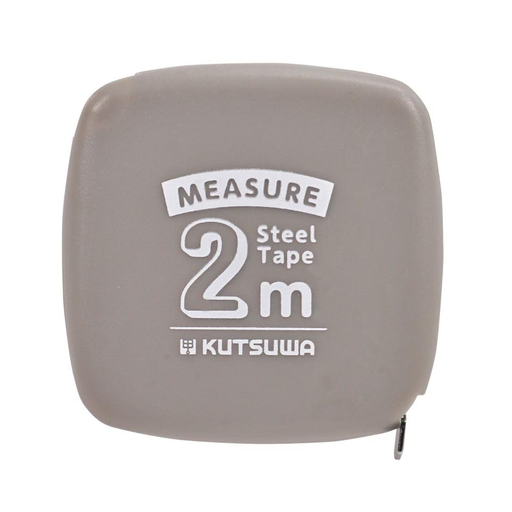 クツワ メジャー 2m 超薄型 グレ- MJ005GY
