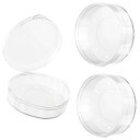 YOYOSOFT パフケース 円形 直径6cm メイクスポンジ ケース 携帯用 収納 プラスチック製 透明 通気性あり パフ メーク パウダー ケース 化粧スポンジ ケースのみ 防塵 コンパクト 持ち運び・出し入れ便利 外出 (2)(4)