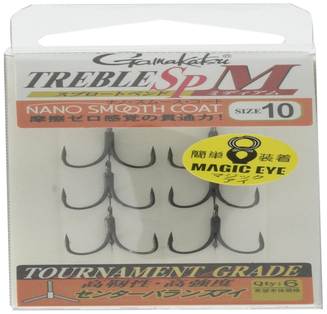 がまかつ(Gamakatsu) トレブルフック バラ トレブルSP-M(ナノスムースコート) #10