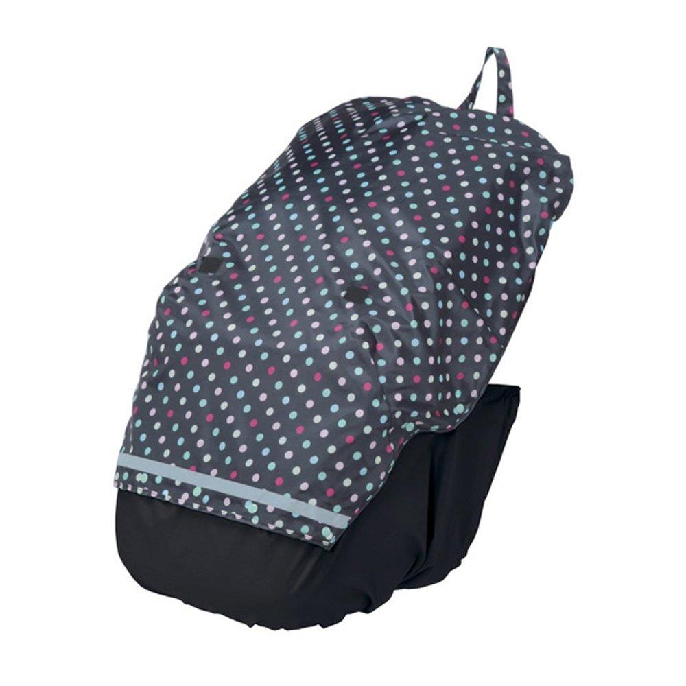 川住製作所(Kawasumi Seisakusyo) 自転車 フロントチャイルドカバー KW-747BD/BK ブラック/カラードット