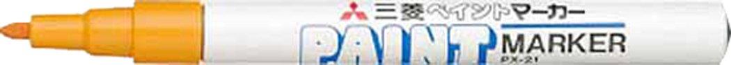 三菱鉛筆 uni ペイントマーカー油性細字 橙 PX21.4