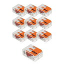 JAPPY ワンタッチコネクタ クリアタイプ 電極数2本 WFR-2BP-JP 10個(2)