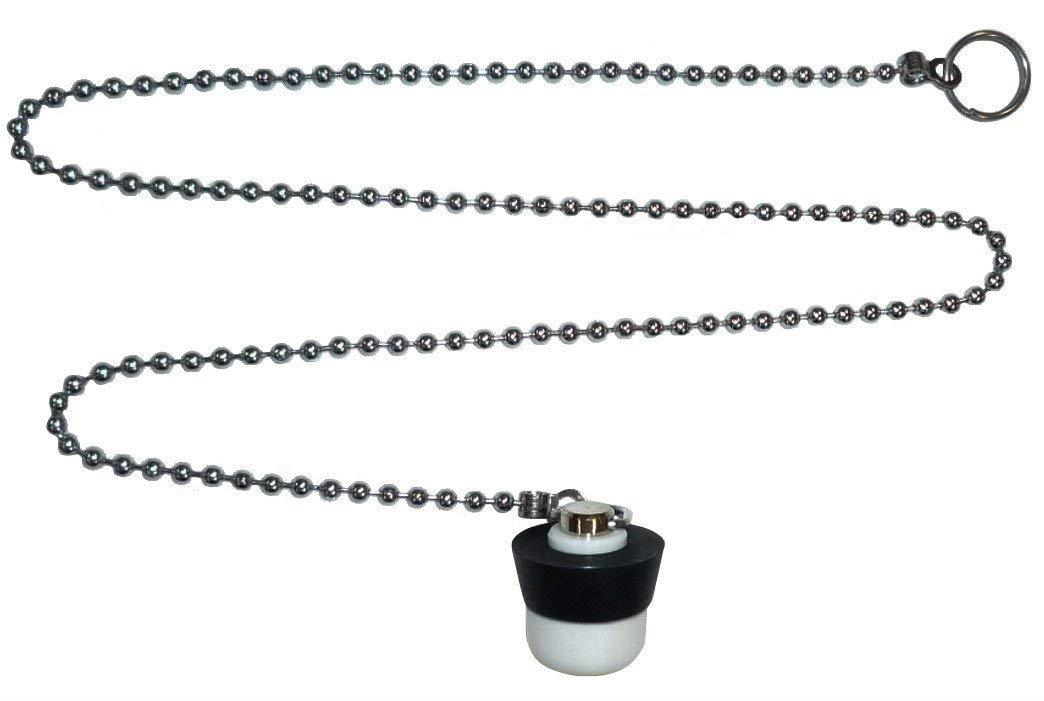 SANEI(サンエイ) ゴム栓 バス用 67cmクサリ付き 外径28mm 高さ23.5mm PH26