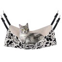 猫 ハンモック Blueekin キャットハンモック ヒモ調整可能 ペット ベッド ネコハンモック ケージ用 耐荷重10KG 大きい 56cm x 46cm 通...