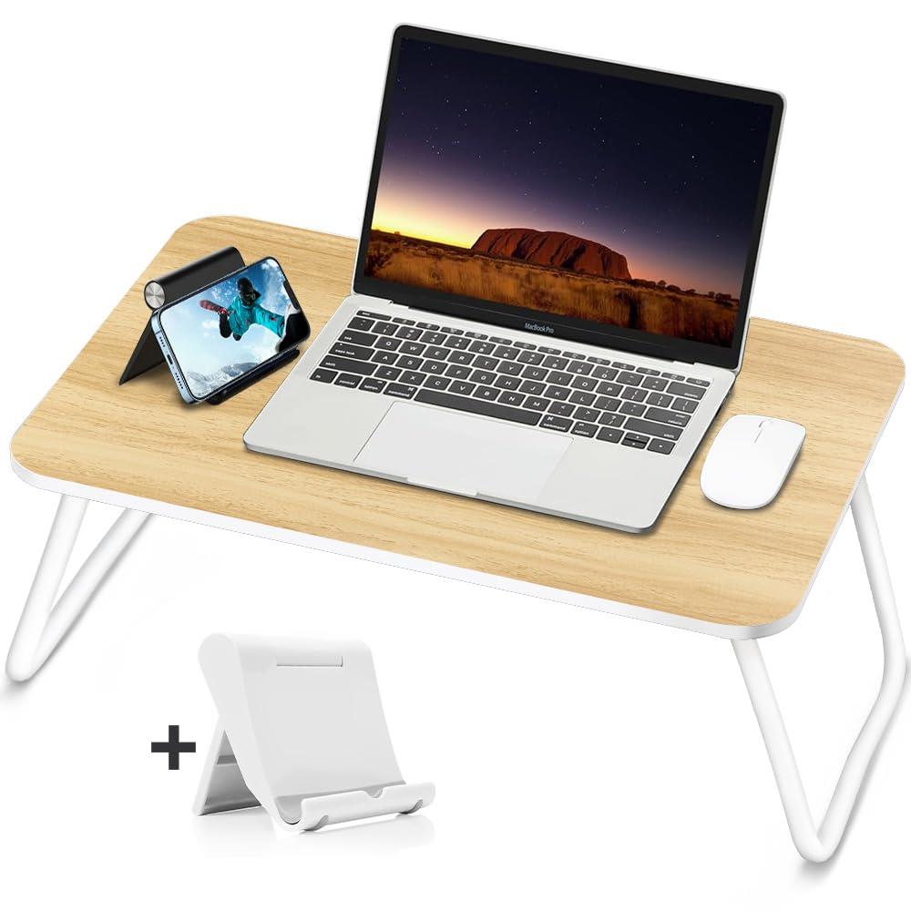 ノートパソコンスタンド 折りたたみテーブル スマホスタンド付き ローテーブル ラップデスク 机 ベッドテーブル 多機能 省スペース 在宅勤務 ホームオフ ィス 食事 ピクニック 簡単收纳