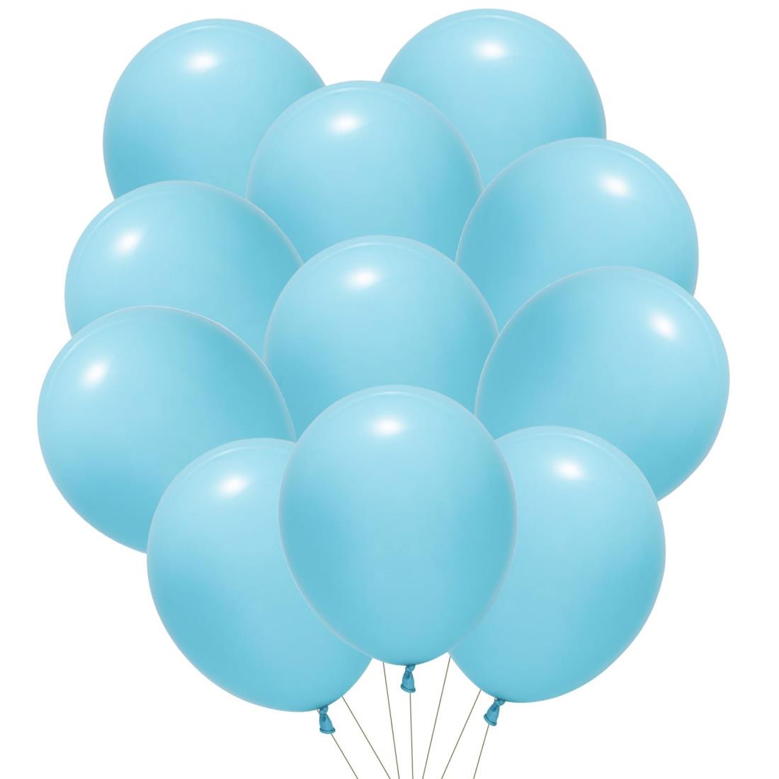 DINGEE 誕生日 風船 ライトブルー 100個 happy birthday 10 インチ バルーン 大量 多色 天然ゴム 環境にやさしい 記念日 結婚式 お祭り 文化祭 開店 卒業 お祝い パーティ飾り付け 飾り(ライトブルー)