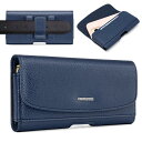 nuoku スマホポーチメンズ 横型 スマホベルトホルダー i Phone 15/14/13/12 Pro Max/Plus, Galaxy S22/S23/S...