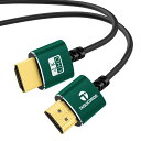 Thsucords スリムHDMIケーブル 1M. 薄型HDMIからHDMIコード 超柔軟&細線 HDMIワイヤー 高速 4K@60Hz 18gbps 2160p 1080p 適格請求書発行可(2)