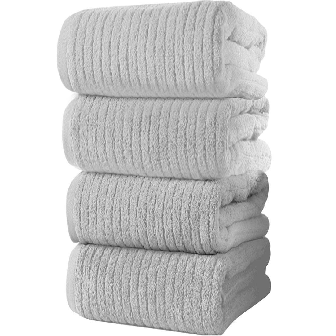 バスタオル tkone 4枚セット 60*120cm フェイスタオル 強い吸水速乾 タオル ホテル仕様 手ぬぐい 大判 ..