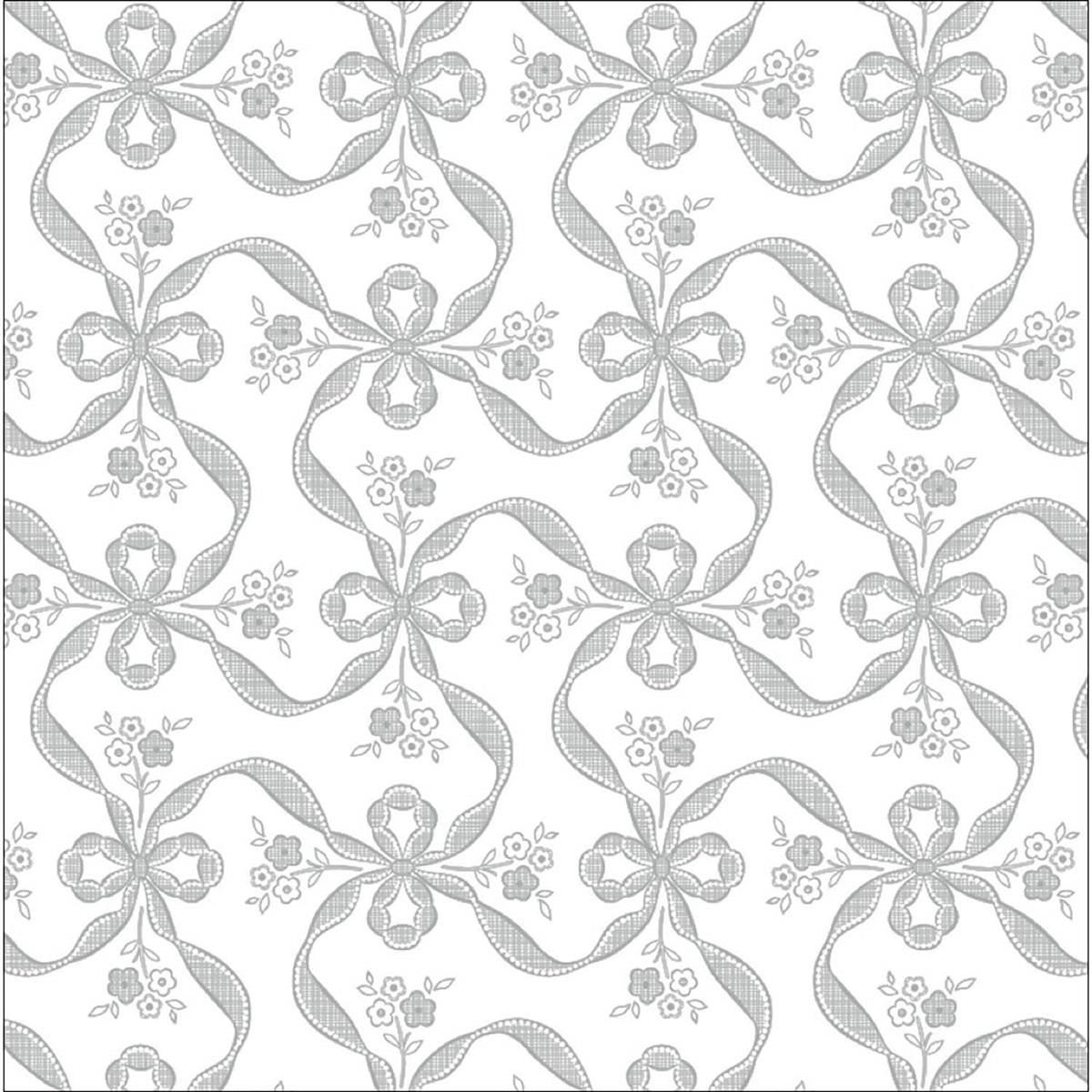 タカ印 ラッピングペーパー 49-1805 佛事用柄 フラールリボン銀 半才判 50枚