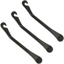 自転車 タイヤレバー タイヤスプーン 3個セット 自転車ホイール交換専用工具 修理キット 緊急用タイヤ修理自転車 パンク修理キット タイヤ 脱着 交換工具 金属製 頑丈 軽量 使いやすさ 自転車ホイール交換専用 (ブラック)