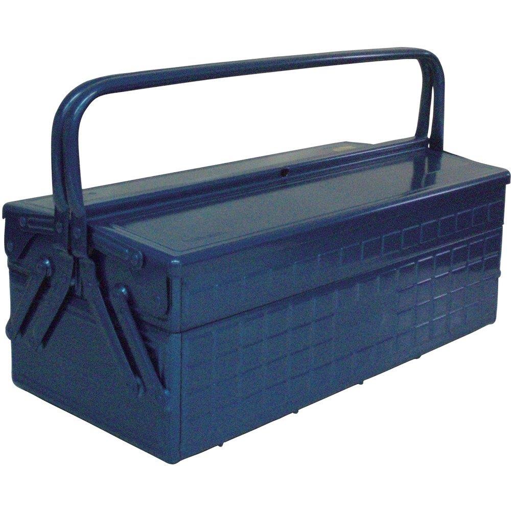 TRUSCO(トラスコ) 2段式工具箱 472X220X289 ブルー GL-470-B