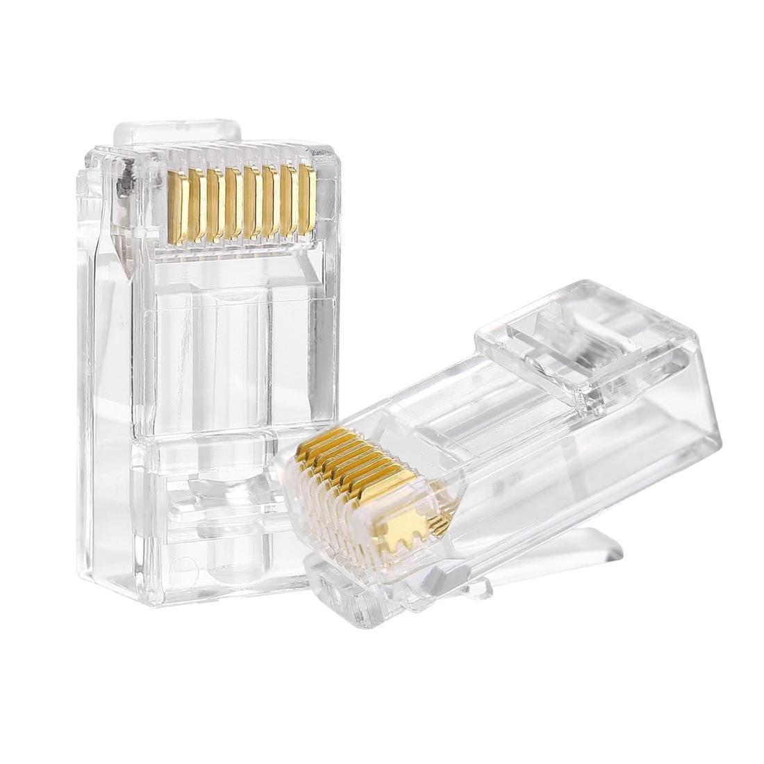 Aurooooa 10個 cat6 コネクタ lan rj45コネクタ 単線ヨリ線対応 配線簡単
