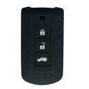 ZIAN 三菱 日産 車用 シリコン製 スマートキーケース 3ボタン アウトランダー RVR ekワゴン ekスペース ミラージュ アイミーブ アウトランダー ...