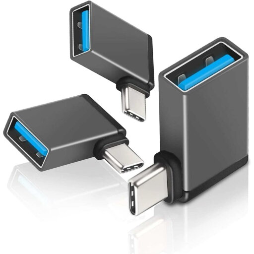 UseBean直角USB-C & USB 3.0変換アダプタ(3パック),90度L字USB Type C to USB コンバータ,Type-C to USB Aメスコネクタ,Thunderbolt 3 OTG 対応MacBook Pro,iPad Pro,Surface,Sony Xperia, Galaxy その他 USB-C 端末用変換コネクタ UseBean直角USB-C & USB 3.0変換アダプタ(3パック),90度L字USB Type C to USB コンバータ,Type-C to USB Aメスコネクタ,Thunderbolt 3 OTG 対応MacBook Pro,iPad Pro,Surface,Sony Xperia, Galaxy その他 USB-C 端末用変換コネクタ
