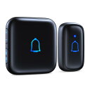 Otoori ワイヤレスチャイム 玄関チャイム IP66防水防塵 送信機電池式 受信機コンセント 115db大音量 300M無線範囲 配線工事不要 取付簡単 7...