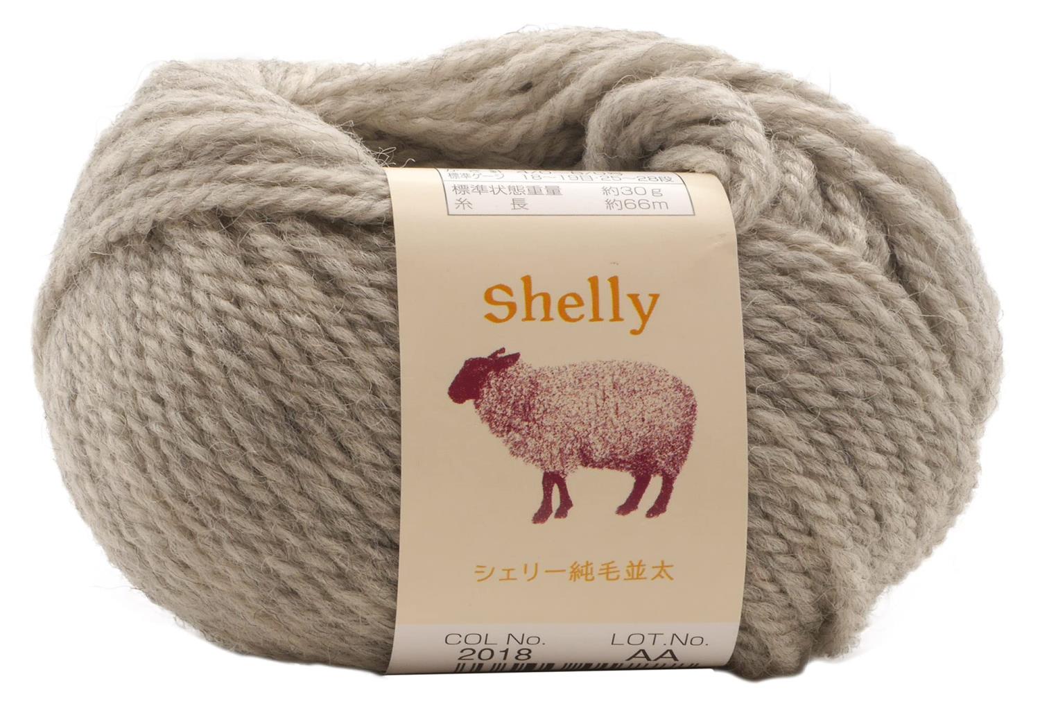 元廣(Motohiro) スキー 手編み毛糸 シェリー純毛並太(10玉セット) Col.2018