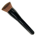 志々田清心堂 メイクブラシ ファンデーションブラシ ラージ 斜めフラットタイプ 日本製 ブラック 約12.5×3×2.3cm LQ-04