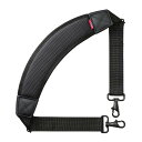 サンワサプライ AIRセルショルダーベルト(カーブタイプ) バッグ用 肩掛け 負担軽減 BAG-BELT4N ブラック|詳細画像