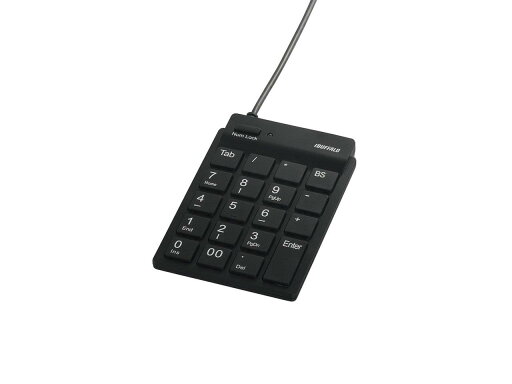 BUFFALO バッファロー スリムテンキーボード Tabキー付き ブラック BSTK11BK BUFFALO バッファロー スリムテンキーボード Tabキー付き ブラック BSTK11BK