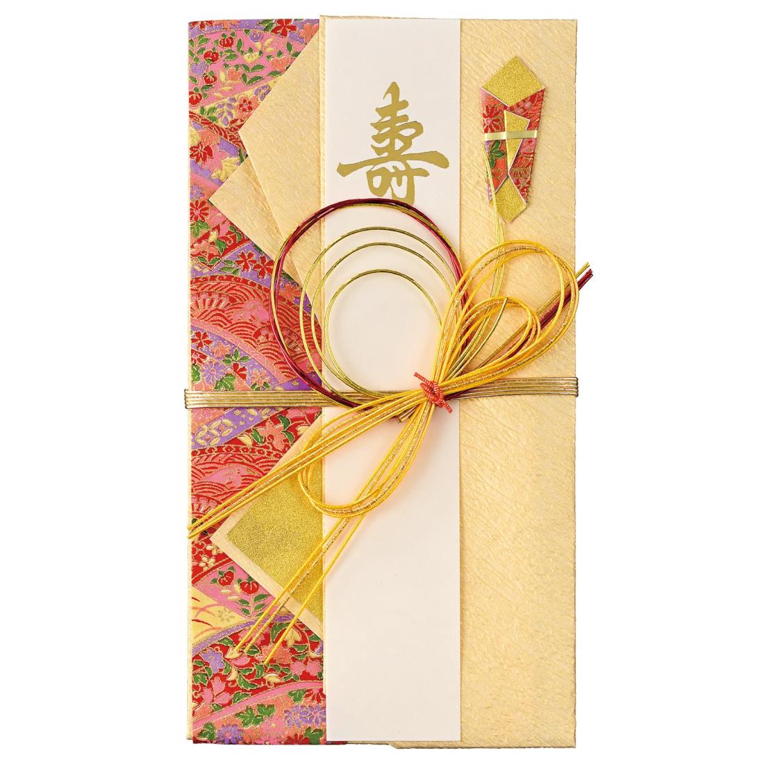 マルアイ 紙 口糊 祝儀袋 結婚式 デザイン 和風 ひより 赤 1枚 キ-646R