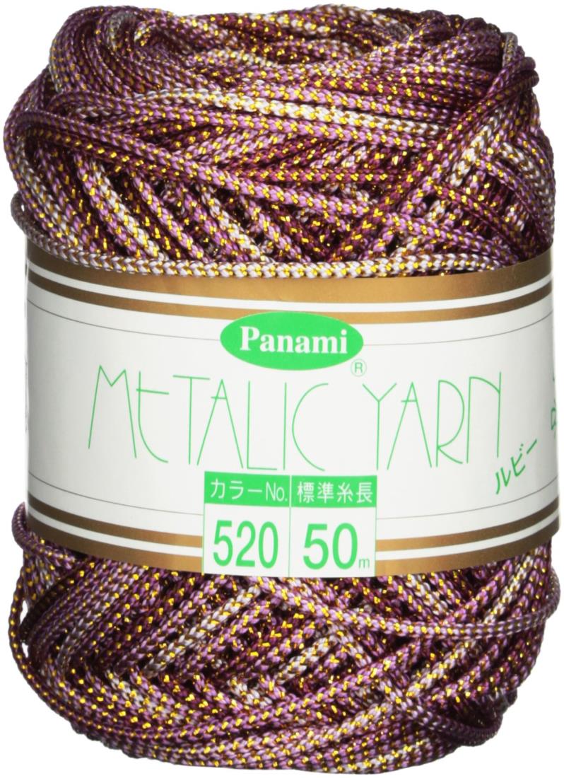 Panami メタリックヤーン ＜ルビー＞ COL.520 50m