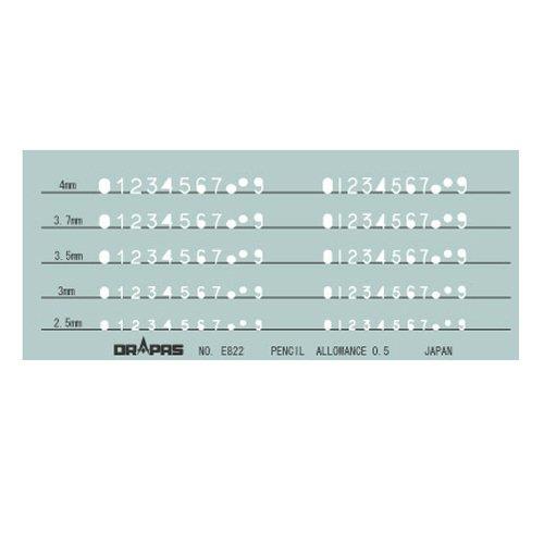 ドラパス テンプレート 数字記号 31-822