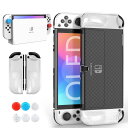 Switch oled カバー HEYSTOP Switch 有機ELモデル 分体式設計 着脱簡単 ドック対応 全面保護 PC材質 薄型 軽量 透明 超耐衝撃 ...