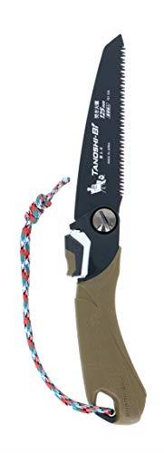 高儀 シャークソー 愉し火 焚き火鋸 125mm オリーブ【目立不要の永切れを実現する衝撃焼入】【コンパクトな折り畳み式】【キャンプ用の薪切断に】Takagi ...