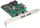 玄人志向 USB3.2 Gen1 (USB3.0) インターフェース カード (PCI-Express x1 接続) 外部2ポート LowProfile 対応 USB3.0RA-P2H2-PCIE