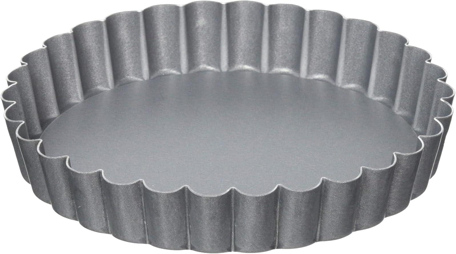 タイガークラウン タルト型 グレー 118×118×18mm Albrid セパトタルト120 アルミニウム フッ素2コート 底取れ式 5171