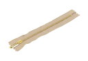 Y.K.K 玉付ファスナー 25cm 10本入 濃いベージュ 3G25-573(3)