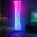ソフトライトフロアランプ58インチシンプルなデザインモダンな超薄型RGB16変色LEDファブリックランプシェード調光可能なリモコンスタンディングランプリビングルームベッドルームゲームルームに最適
