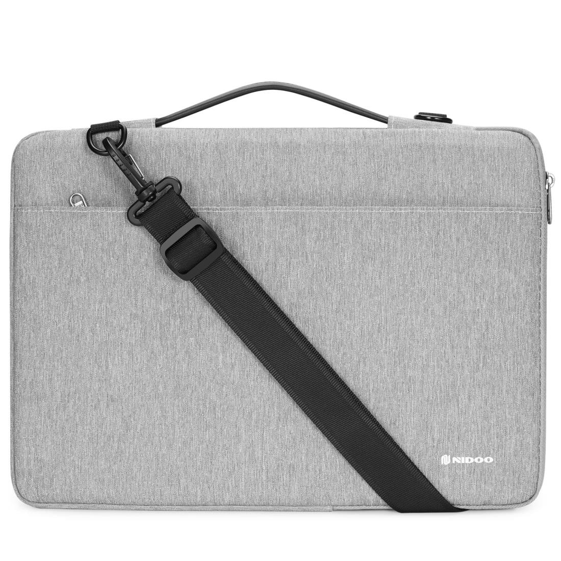 NIDOO 17.3インチラップス リーブケースコンピューターキャリングケースハンドル、17.3”Lenovo Legion 5/5i/IdeaPad L340/17.3”HP ENVY Laptop 17t-cw000/Gaming Pavilion 17/Acer Chromebook 317/Asus ZenBook ライトグレー