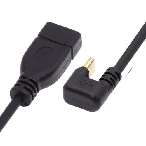 NFHK USB-C USB 3.1 Type-C オス - USB 3.0-A メス 10Gbps OTG データ電源ケーブル 反対側 U 形状 バックアングル, NF-UC-200-OS NFHK USB-C USB 3.1 Type-C オス - USB 3.0-A メス 10Gbps OTG データ電源ケーブル 反対側 U 形状 バックアングル, NF-UC-200-OS