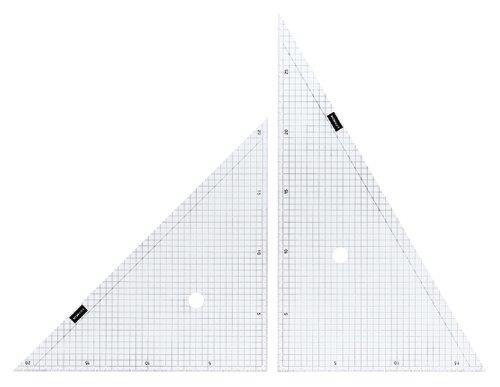 ウチダ 方眼三角定規 30cm×2mm 1-809-5001