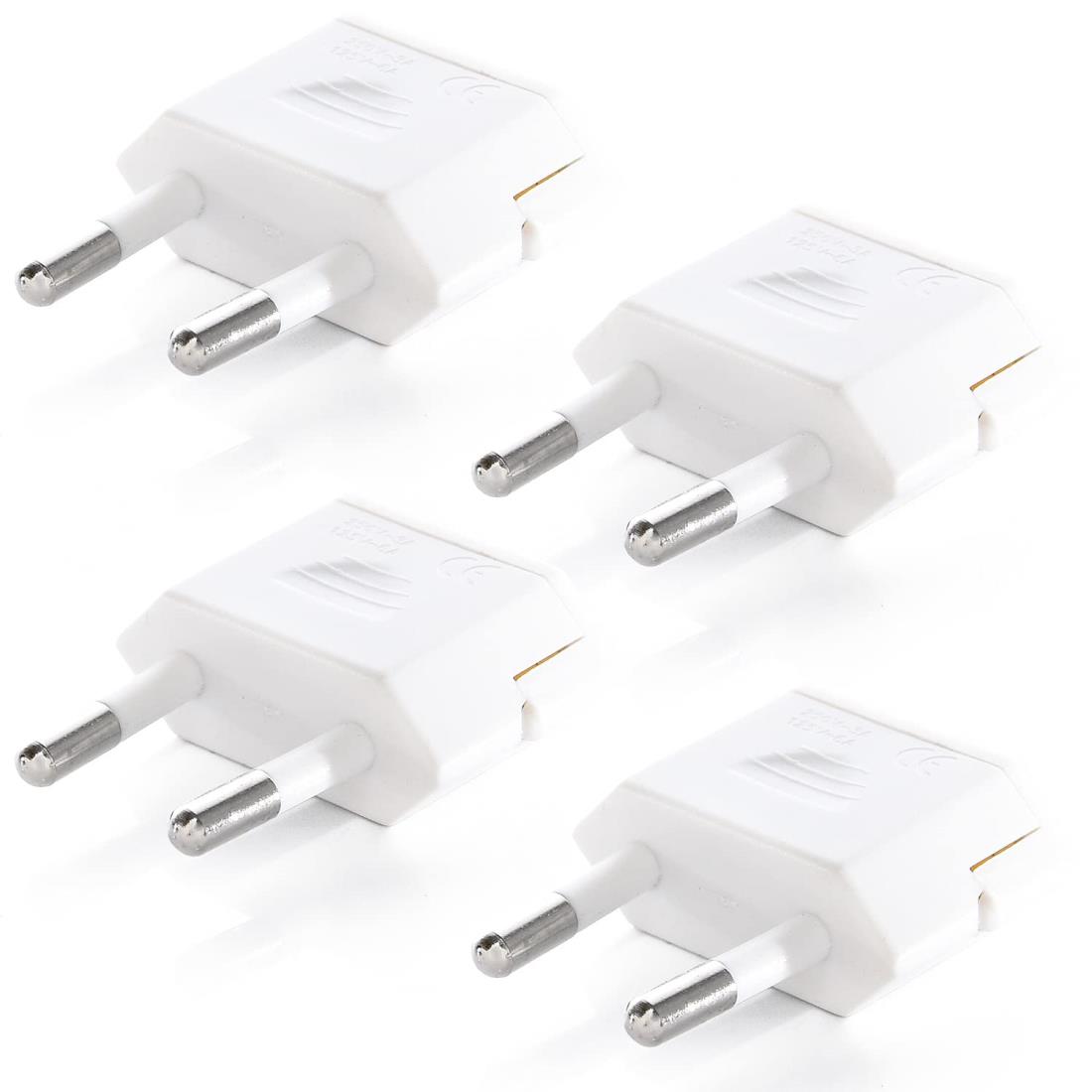 arkrize ヨーロッパ 変換プラグ Cタイプ 4個セット 【 ヨーロッパ/韓国/スペイン/フィンランド などに対応◎】コンセント変換アダプタ 海外旅行用 電...