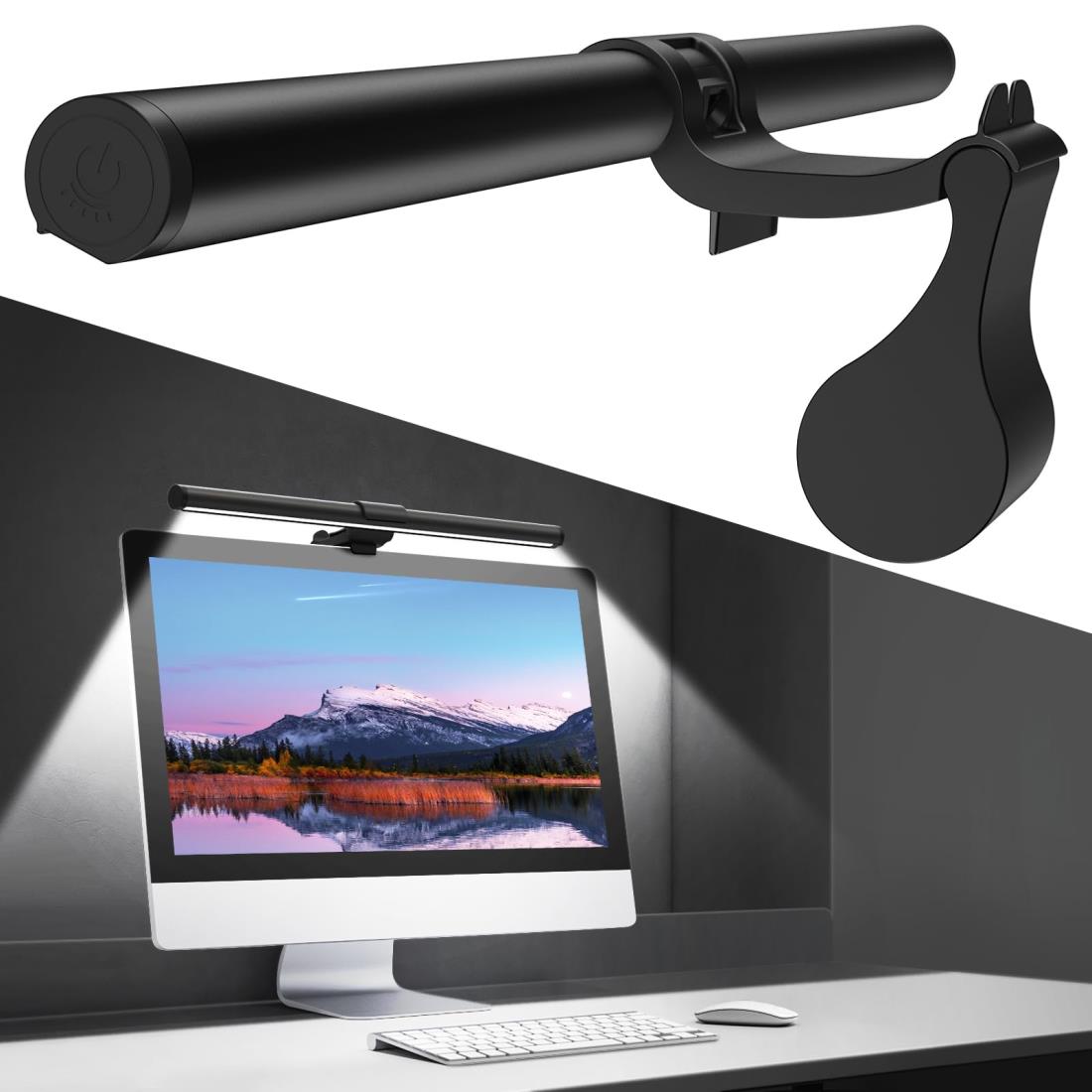 OOWOLF モニターライト バー 41cm PCデスクライト モニター掛け式ライト 演色性CRI90+ USBライト デス..