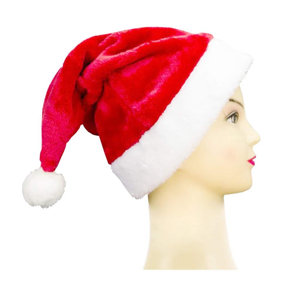 Iriwa サンタクロース サンタ帽子 ク リ ス マ ス ふわふわ 大きめサイズ 4タイプ 1枚 2枚 3枚セット ふわふわ (短毛一枚)…