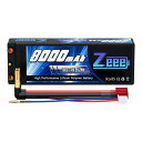 ゼエエ Zeee 7.4V リポバッテリー 2S 8000mAh 100C Φ4mmゴールドプラグ Tプラグ付き 大容量バッテリー ラジコン製品バッテリー RCカー用 RCトラック用 無人機用など