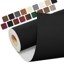 レザー補修シート 大判 合成皮革 補修 テープ、レザーシート 補修テープ 60 x 200 cm 家具用自己接着合皮 補修シート、自動車シート、ソファ、ソファ、椅子、船椅子用皮革補修剤、ブラッ 黒
