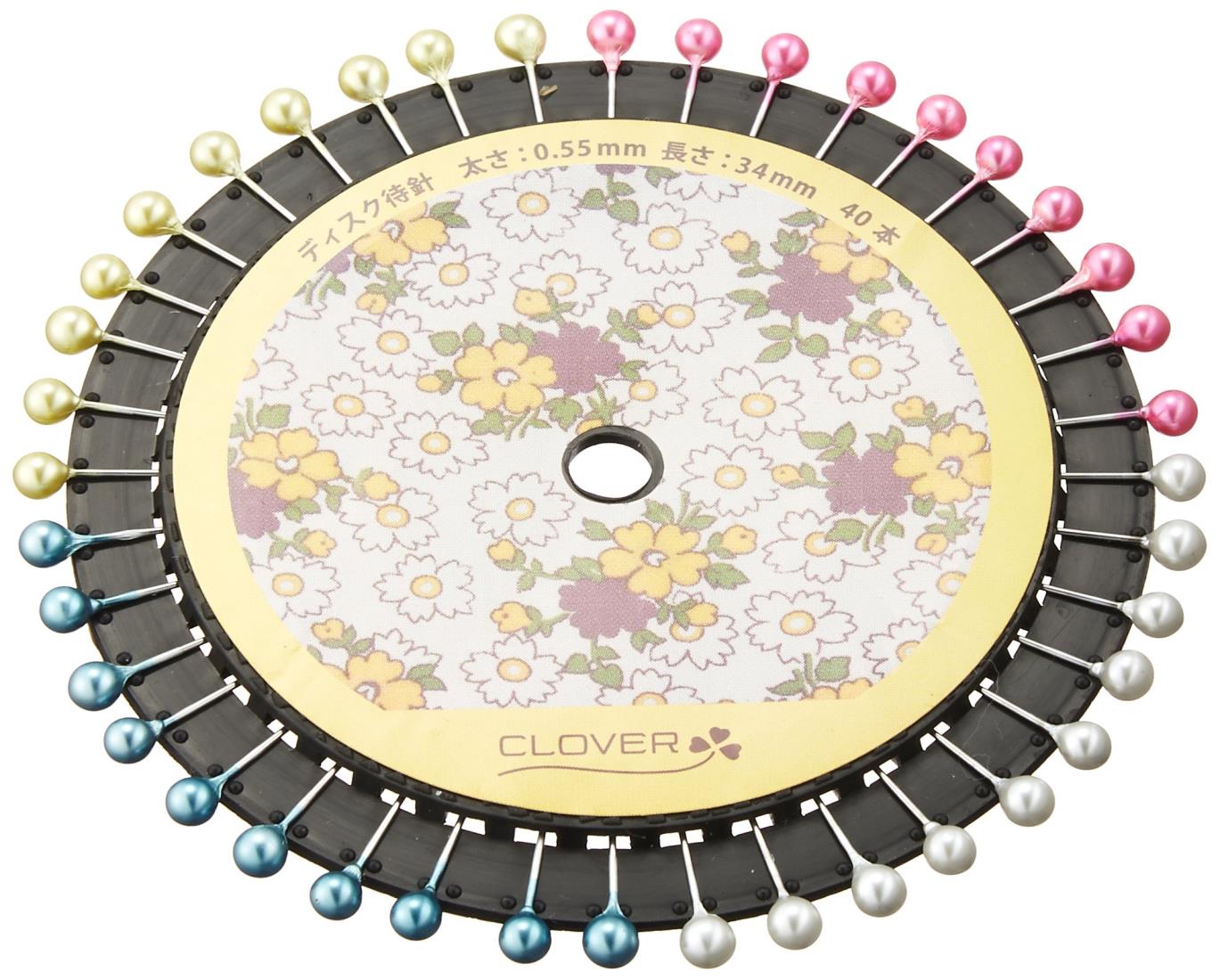 クロバー(Clover) ステンレス待針 ディスク 40本入 22-721