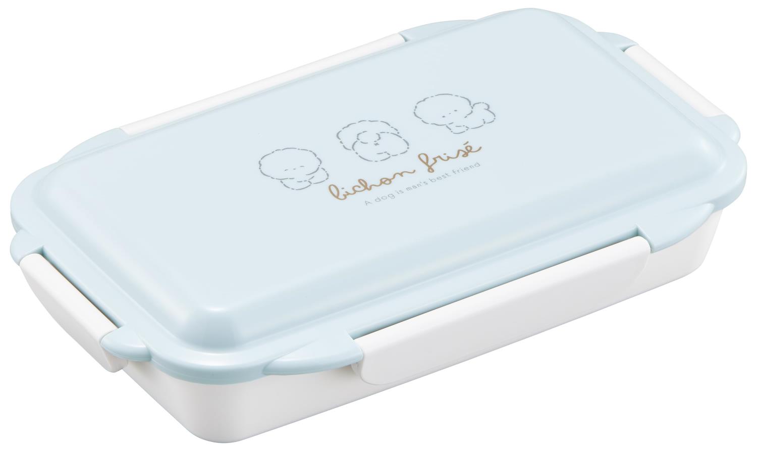 オーエスケー（OSK) 弁当箱 抗菌 4点ロック ランチボックス 500ml もふりーぬ MLN 仕切付 食洗機 電子レンジ対応 日本製 PCD-500