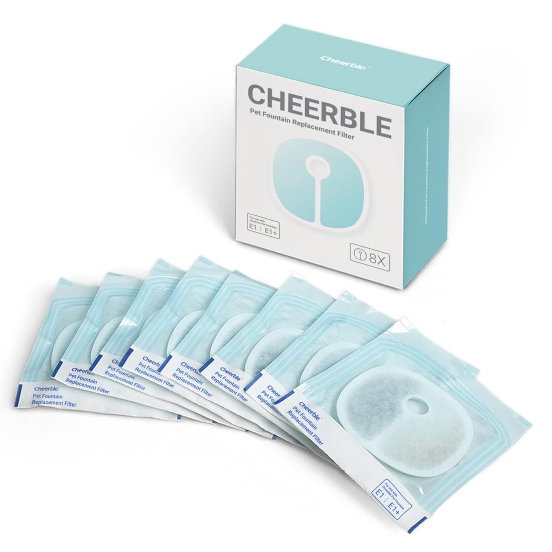 Cheerble 猫水飲み器用フィルター 猫水フィルター 交換用 (8 枚-1)