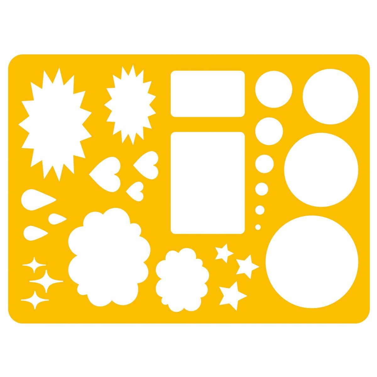 マービー コミック用ふきだしテンプレート NO-1 オレンジ 012-0016