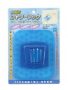 水貼りシャワーフック スケルトンブルー